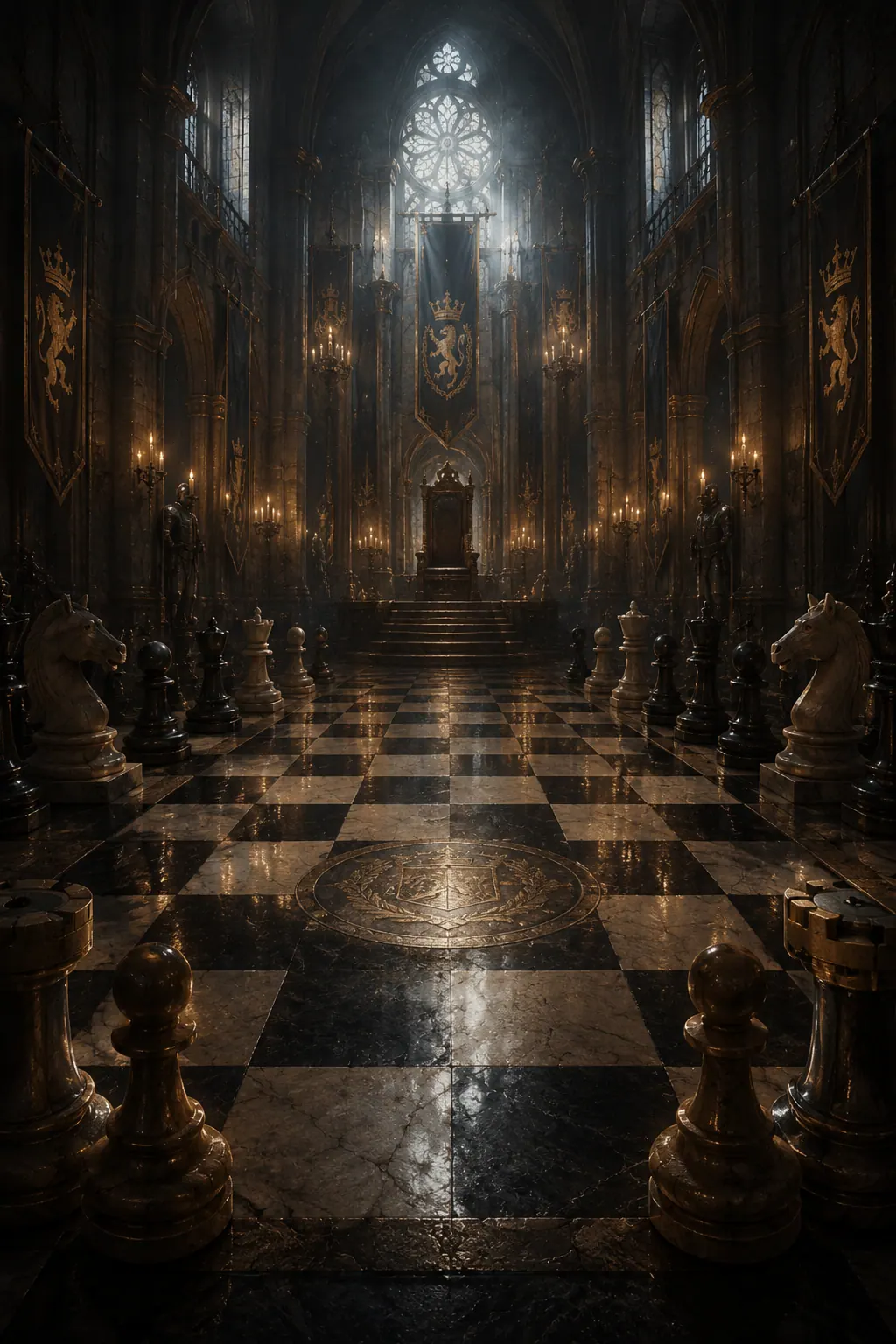Resmi Chess Mutator Royal Court bölüm ortam görseli.