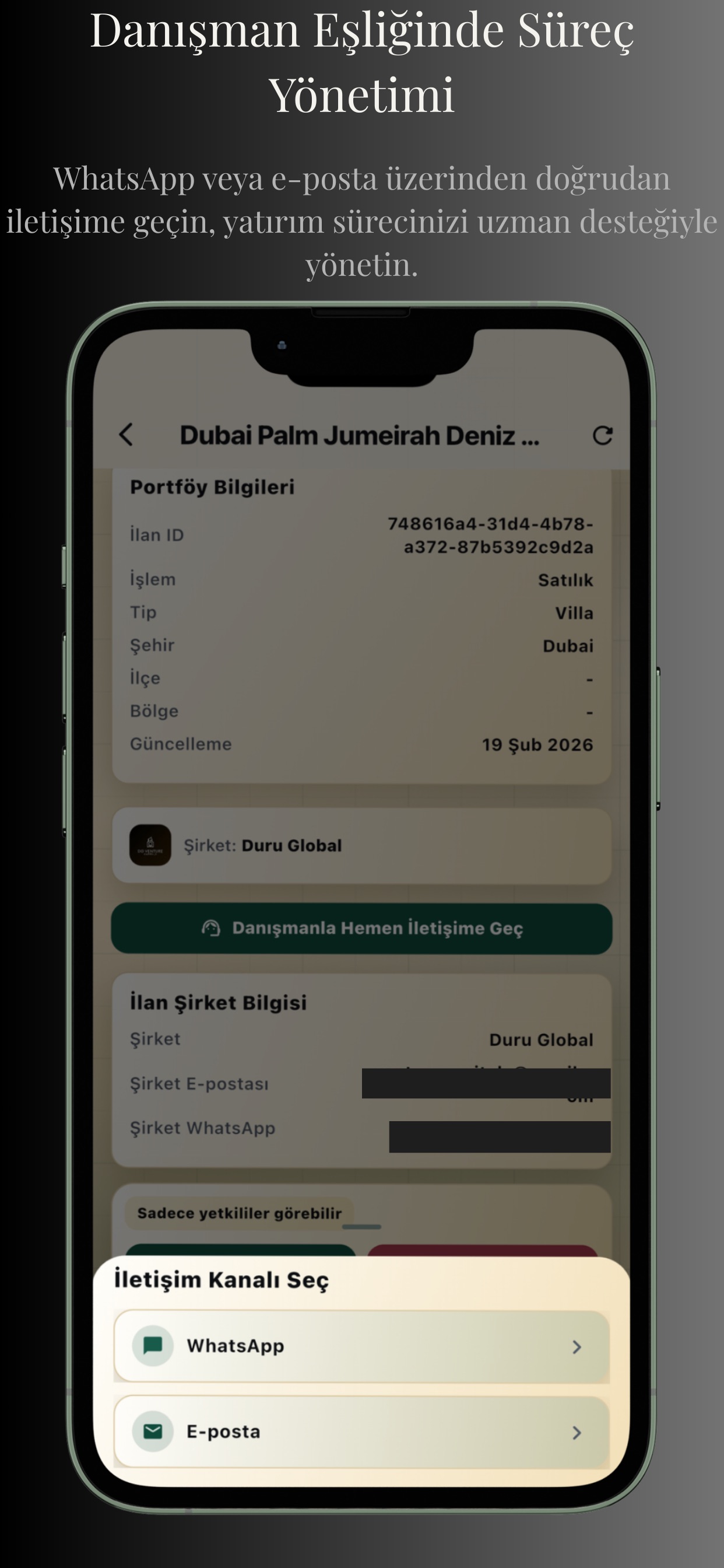 DuruGlobal App Store screenshot showing the public property discovery view.